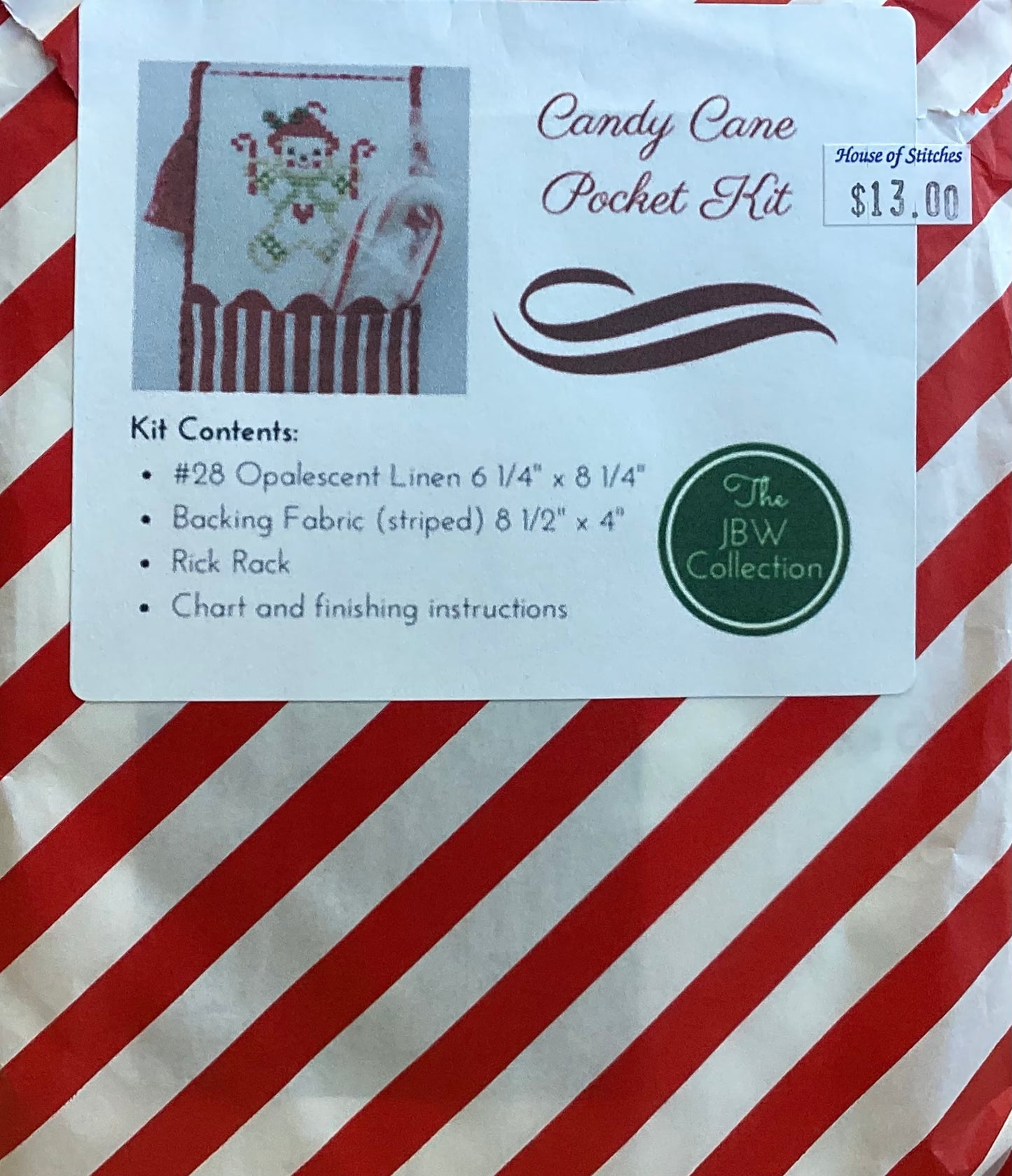 Candy Cane Pocket Kit by JBW Designs