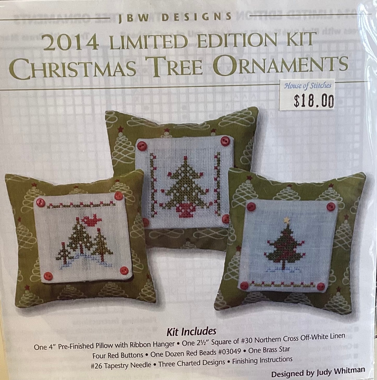 2014 Limited Edition Kit Christmas Tree Ornaments by JBW Designs