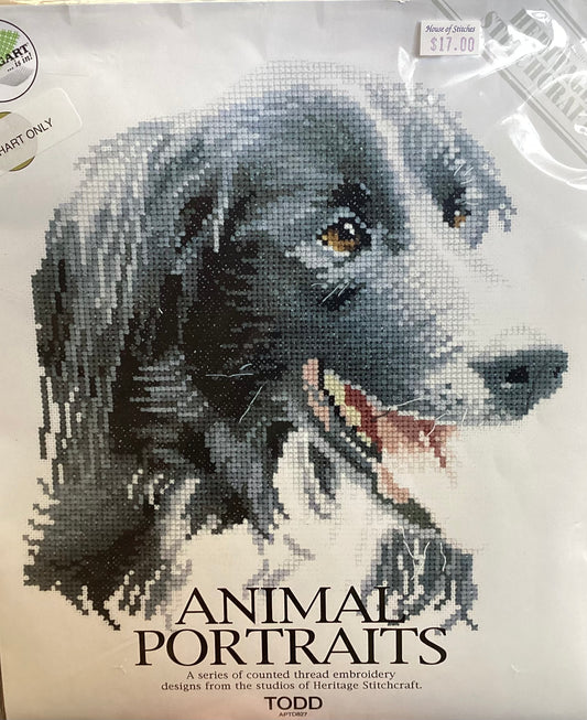 Animal Portraits: Todd by Heritage Stitchcraft