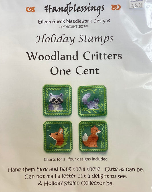 Holiday Stamps: Woodland Critters One Cent by Handblessings