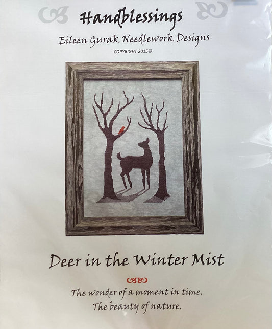 Deer in the Winter Mist by Handblessings