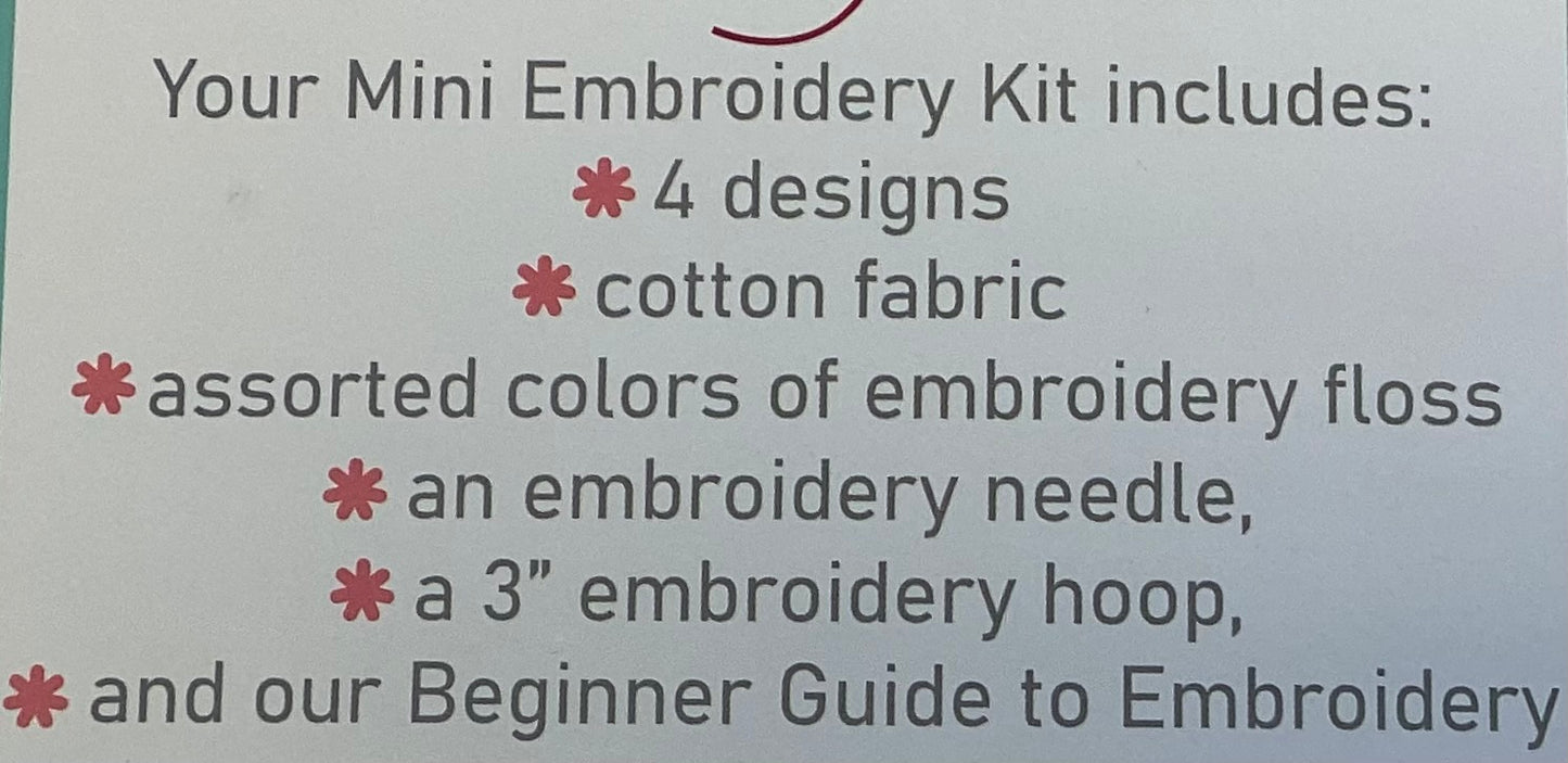 Craft.Love.Repeat. Mini Embroidery Kit