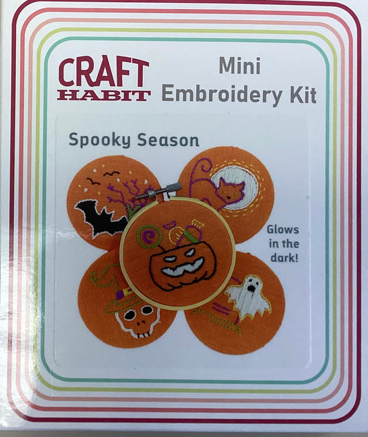 Spooky Season Mini Embroidery Kit by Craft Habit