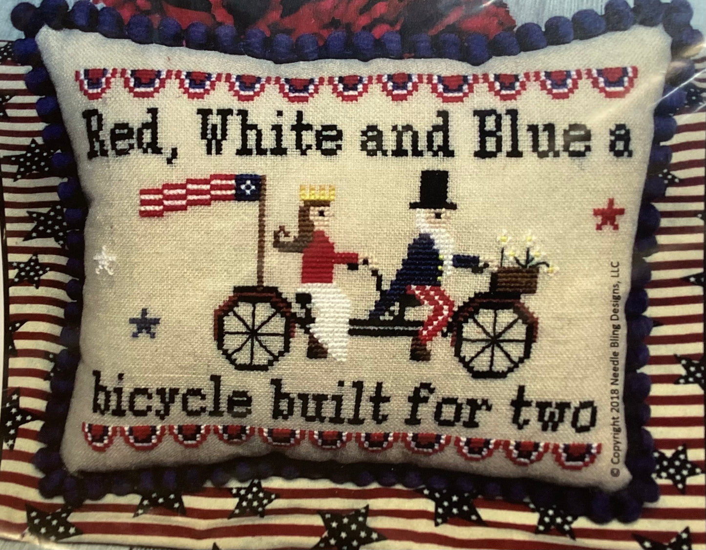 Bicycle Built For 2 by Needle Bling Designs