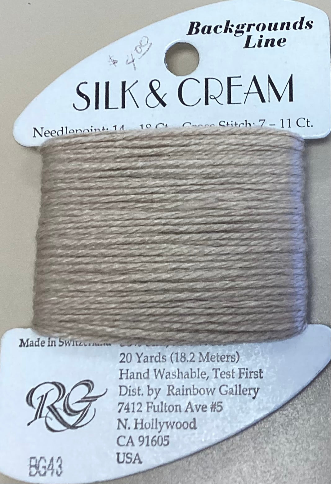 Rainbow Gallery: Silk & Cream