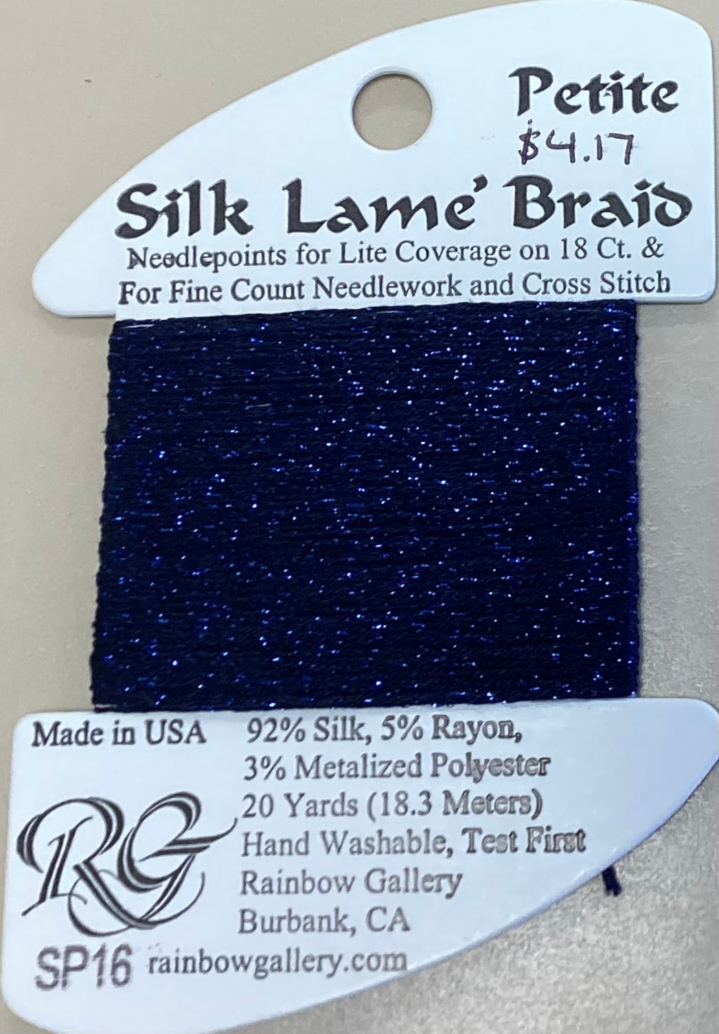 Rainbow Gallery: Petite Silk Lame’ Braid