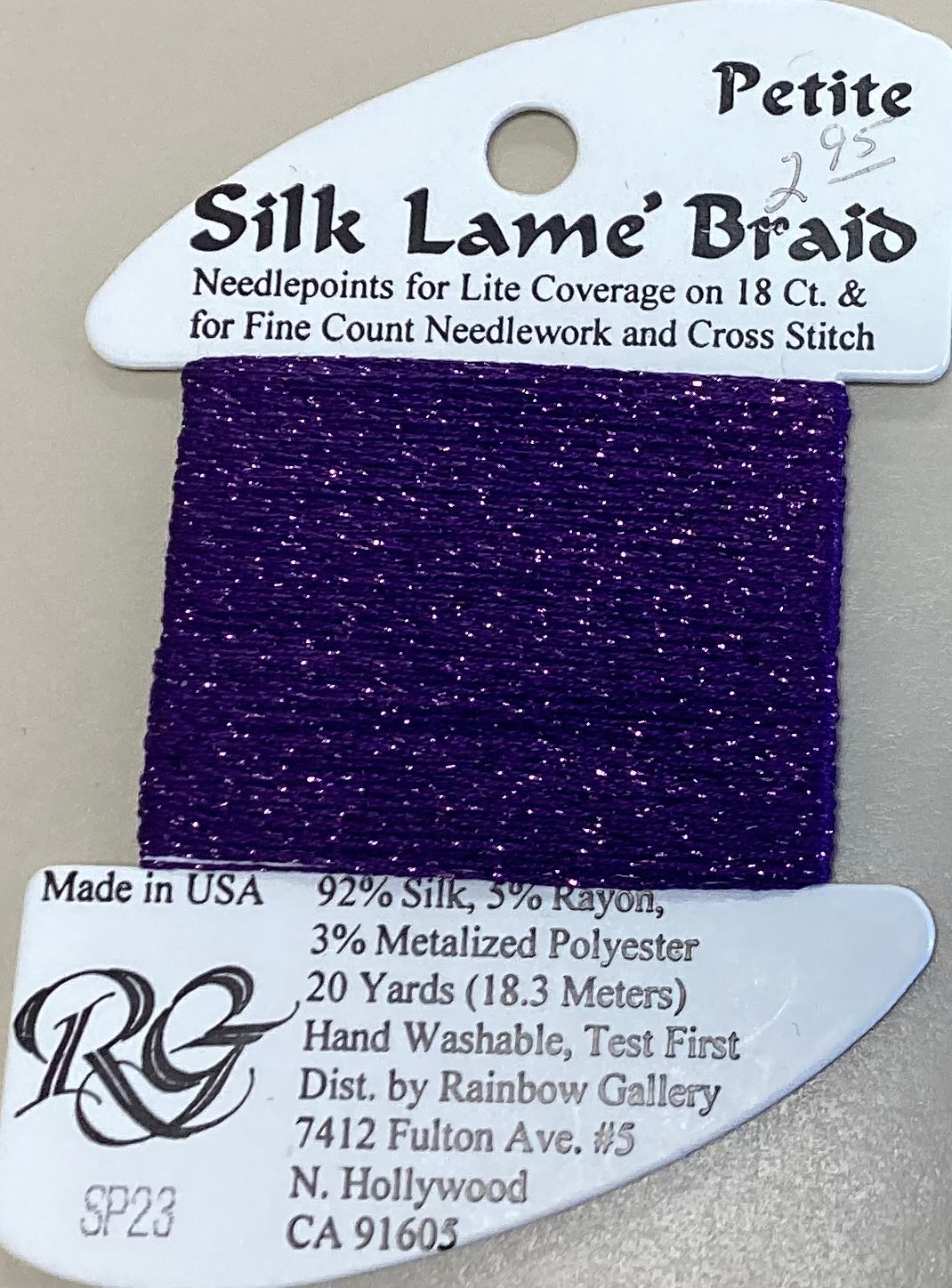 Rainbow Gallery: Petite Silk Lame’ Braid