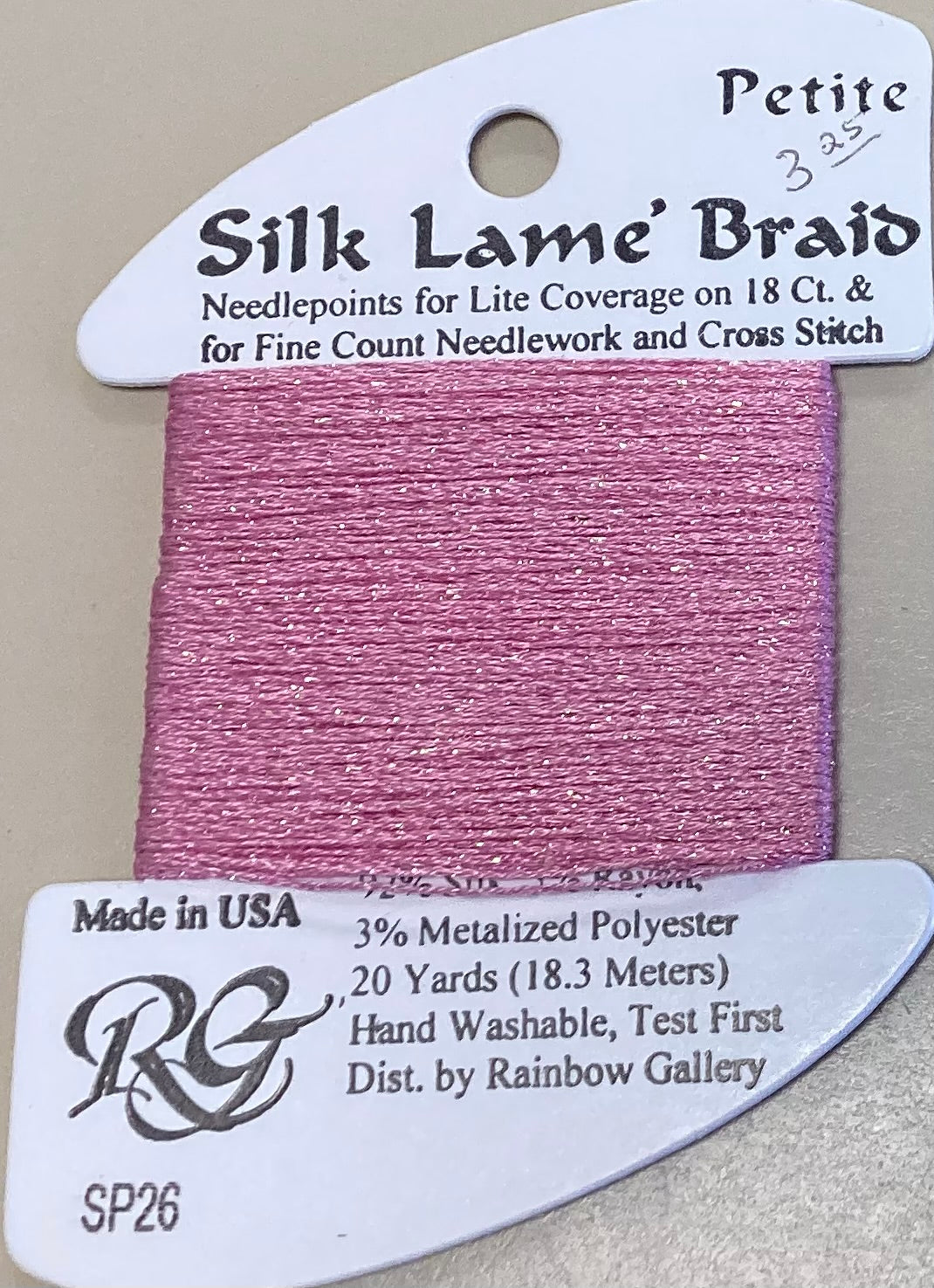 Rainbow Gallery: Petite Silk Lame’ Braid