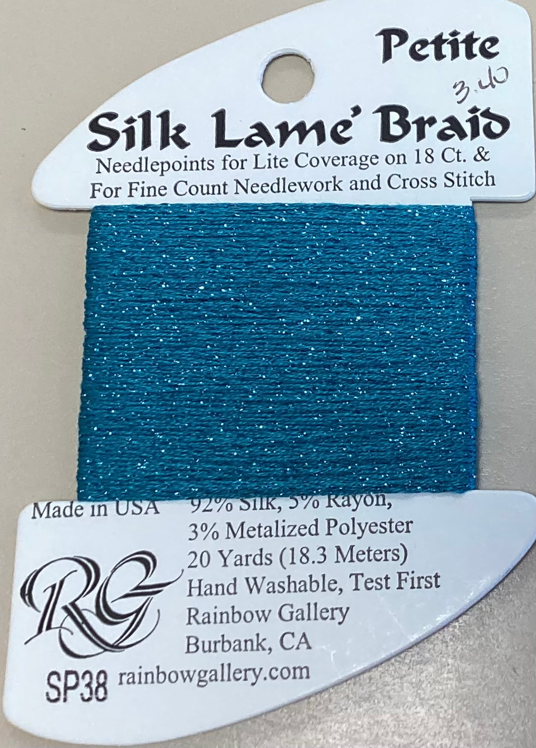 Rainbow Gallery: Petite Silk Lame’ Braid