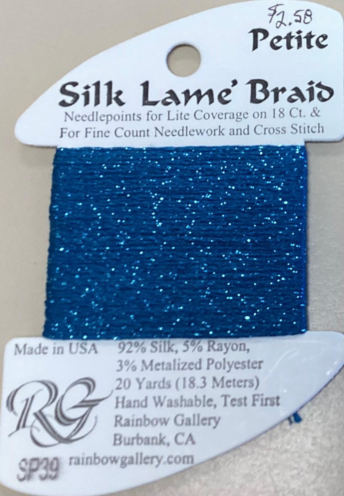 Rainbow Gallery: Petite Silk Lame’ Braid