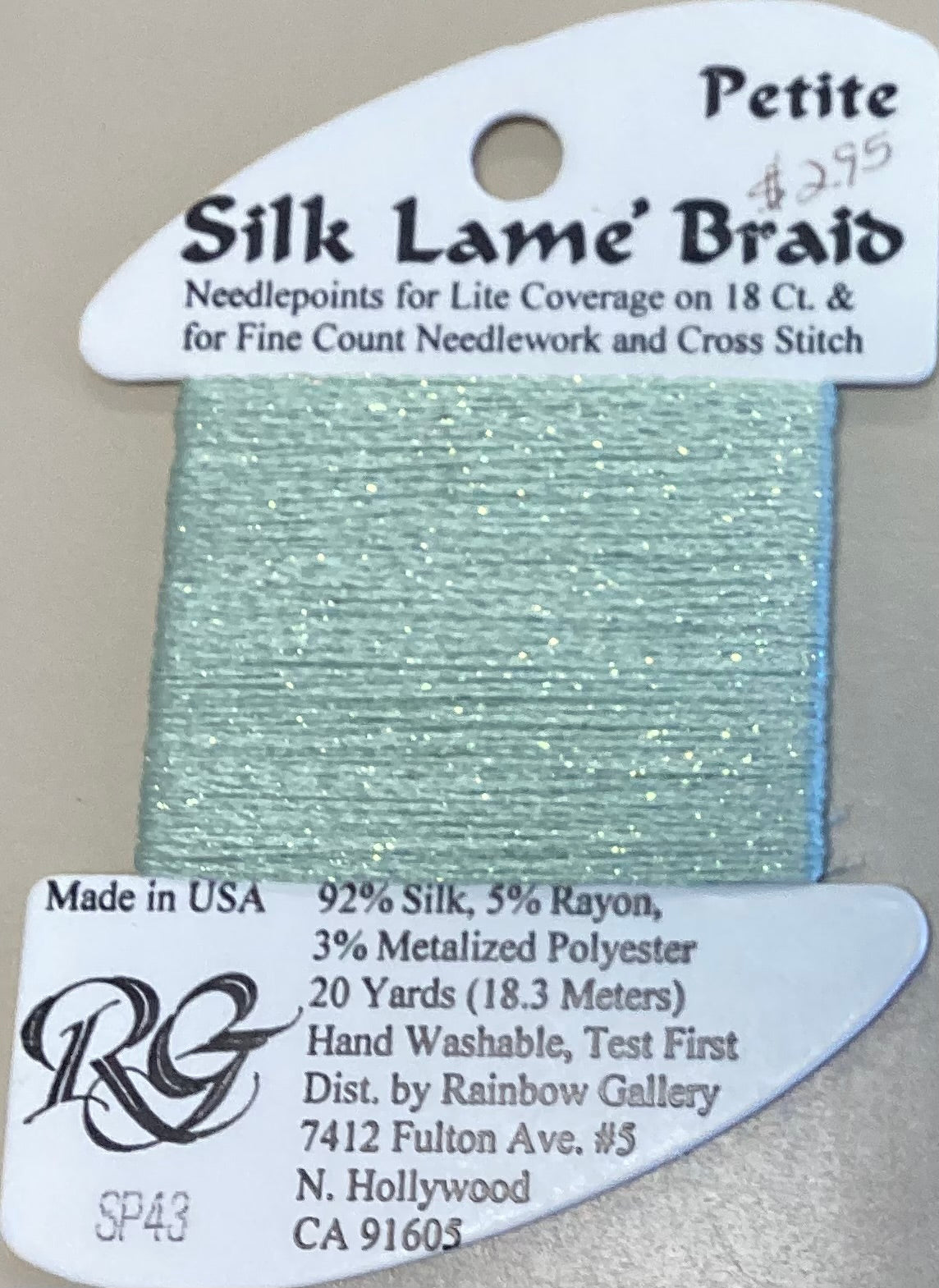 Rainbow Gallery: Petite Silk Lame’ Braid