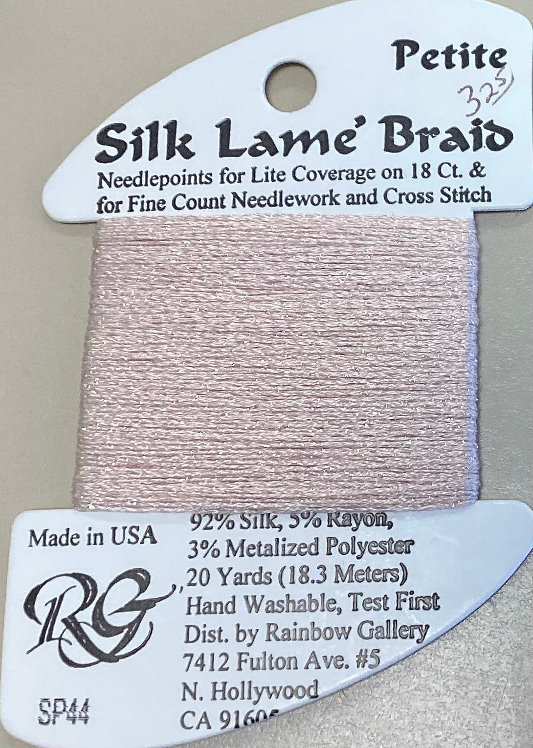 Rainbow Gallery: Petite Silk Lame’ Braid