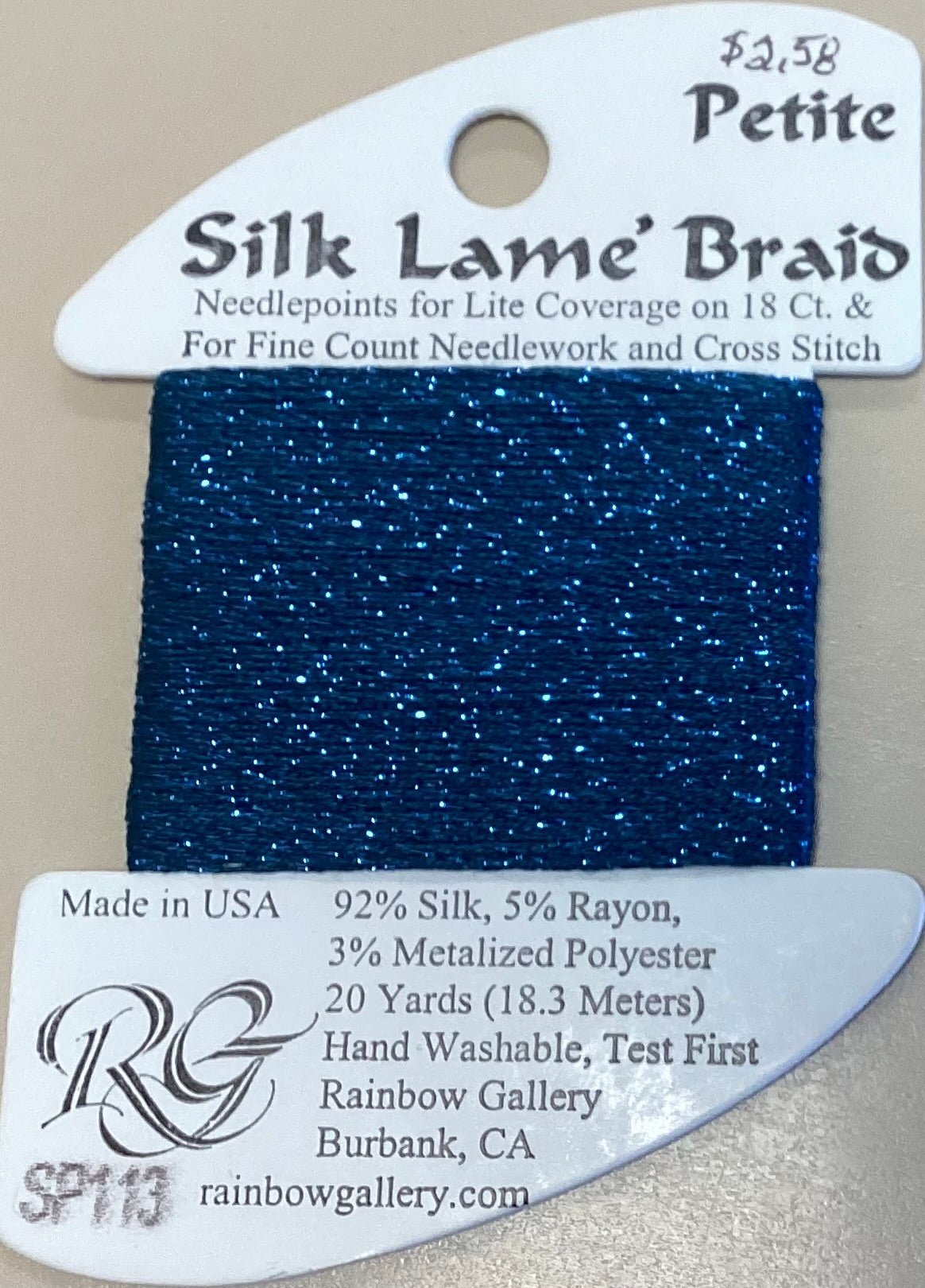 Rainbow Gallery: Petite Silk Lame’ Braid