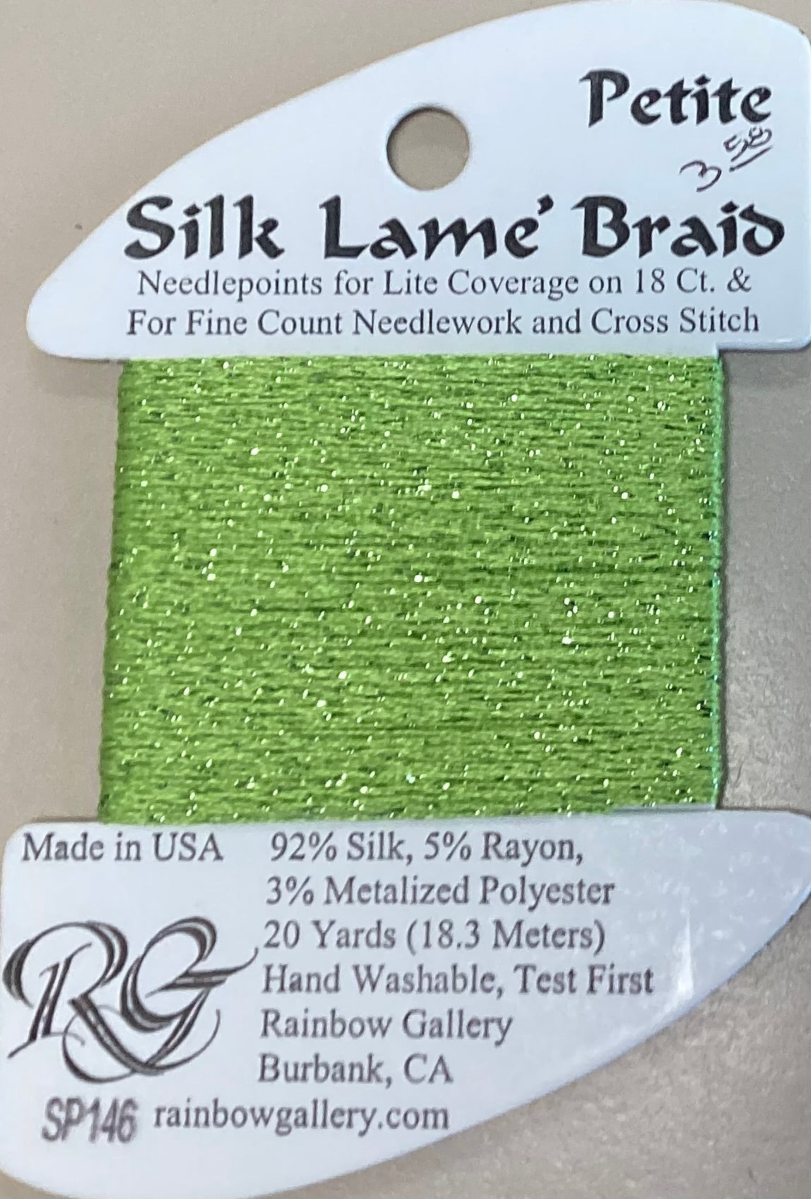 Rainbow Gallery: Petite Silk Lame’ Braid
