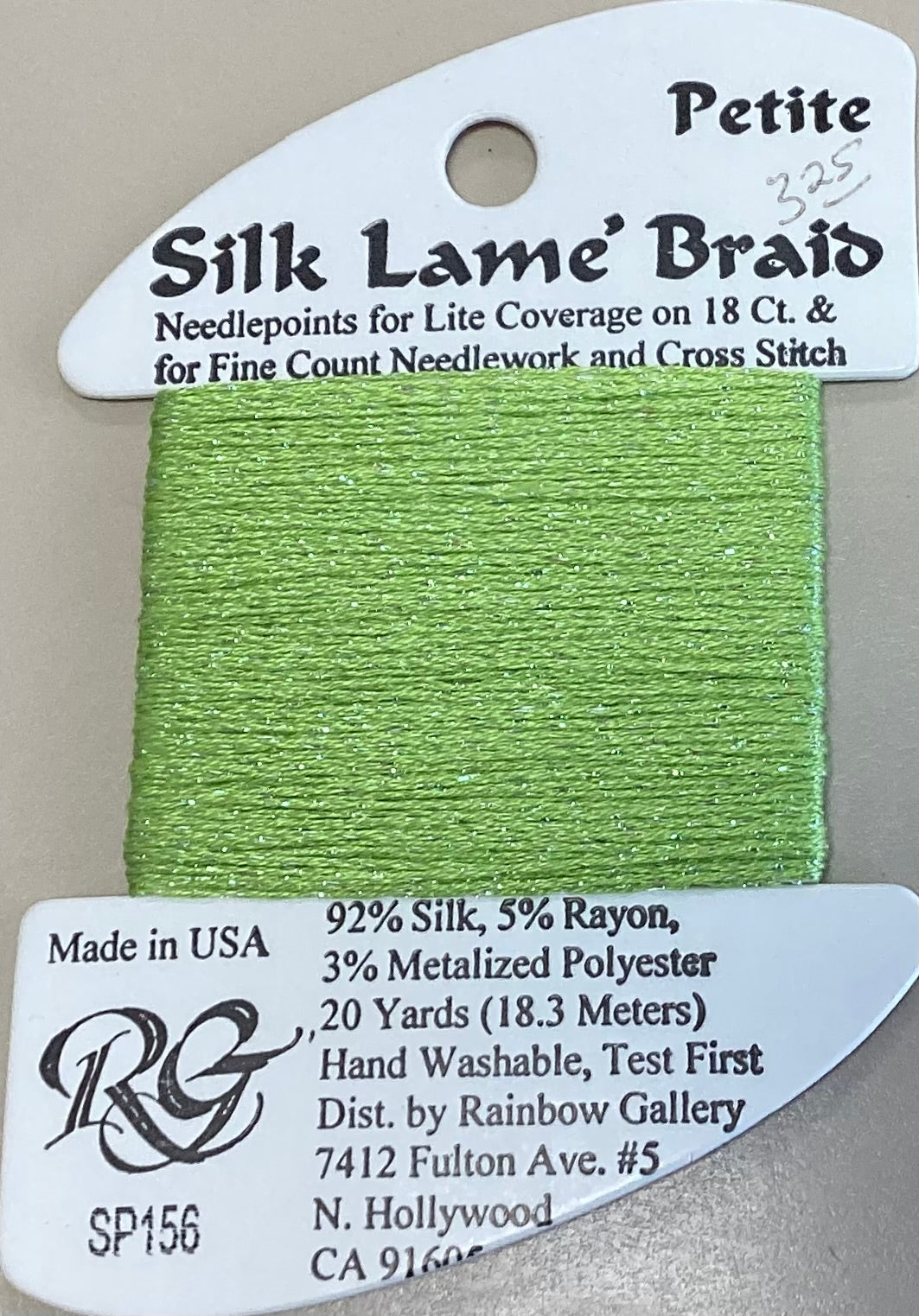 Rainbow Gallery: Petite Silk Lame’ Braid