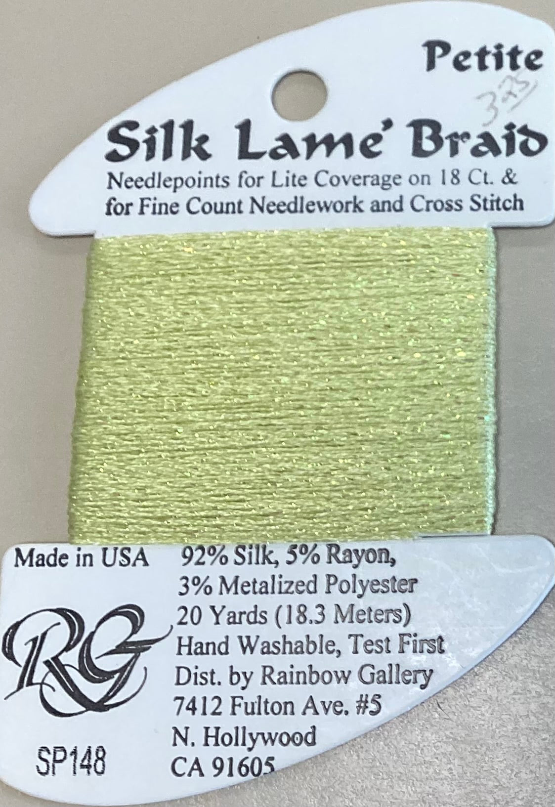 Rainbow Gallery: Petite Silk Lame’ Braid