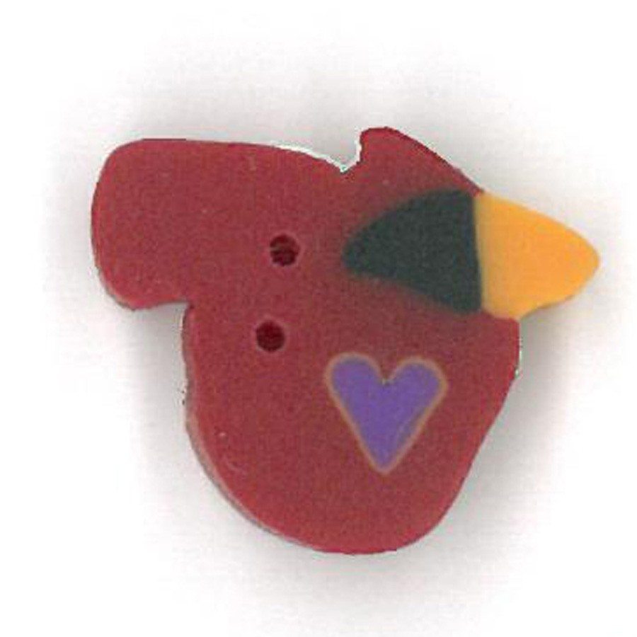 Tiny Frank’s Cardinal Button by Just Another Button Company