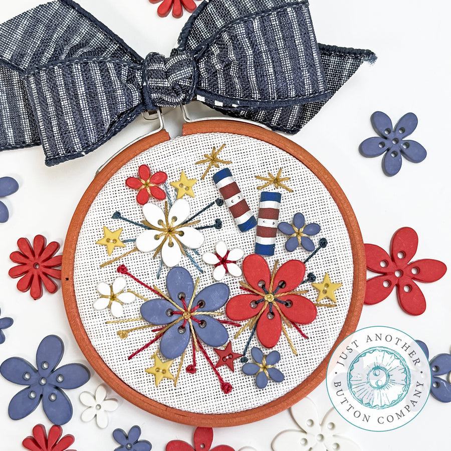 Star Spangled Floral by Just Another Button Company