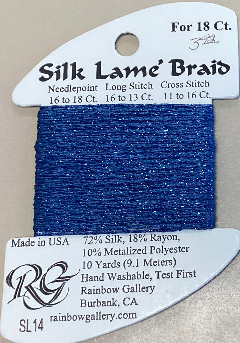 Rainbow Gallery: Silk Lame’ Braid