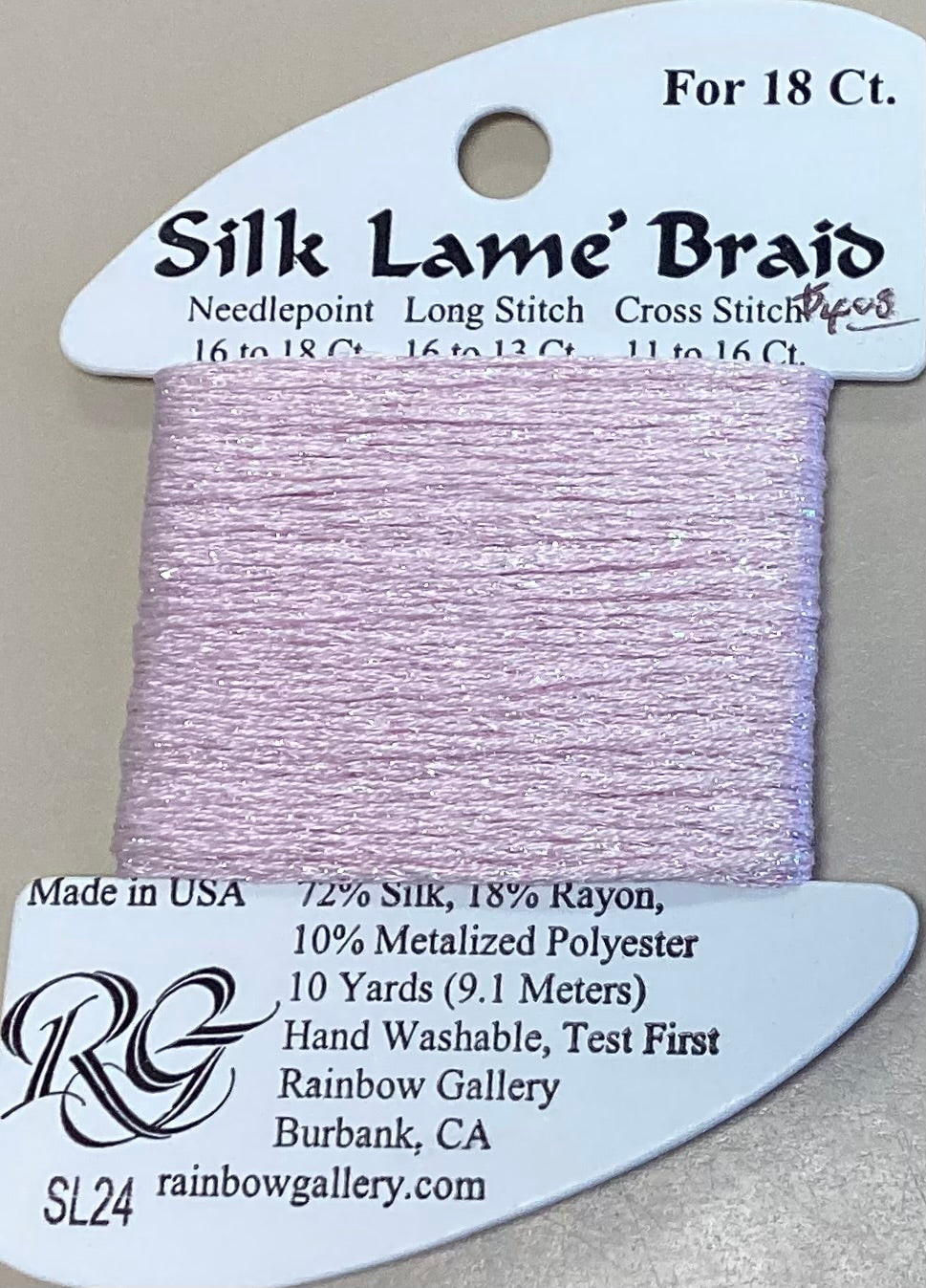 Rainbow Gallery: Silk Lame’ Braid