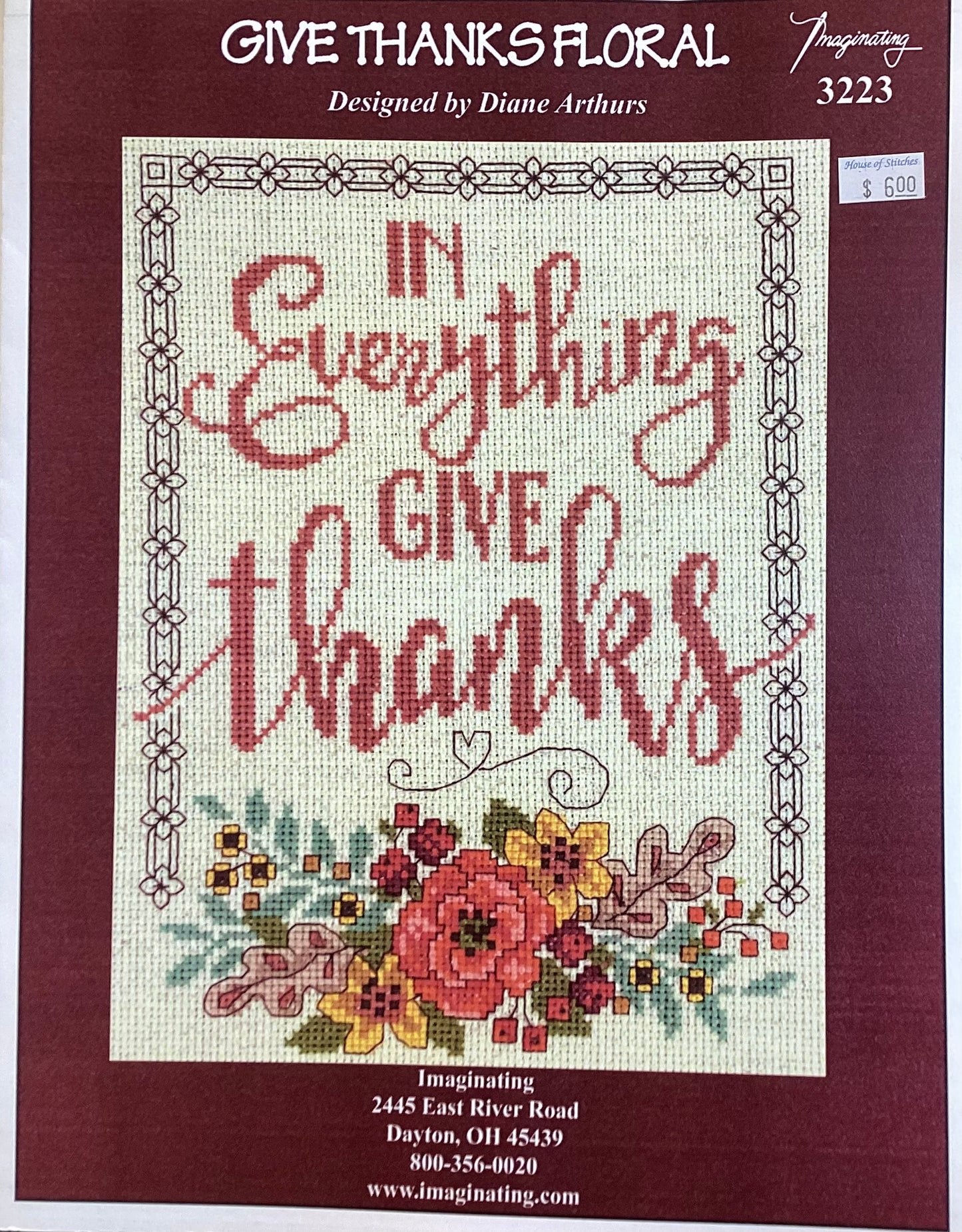 Give Thanks Floral by Imaginating
