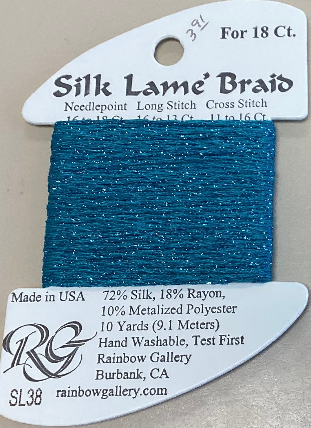 Rainbow Gallery: Silk Lame’ Braid