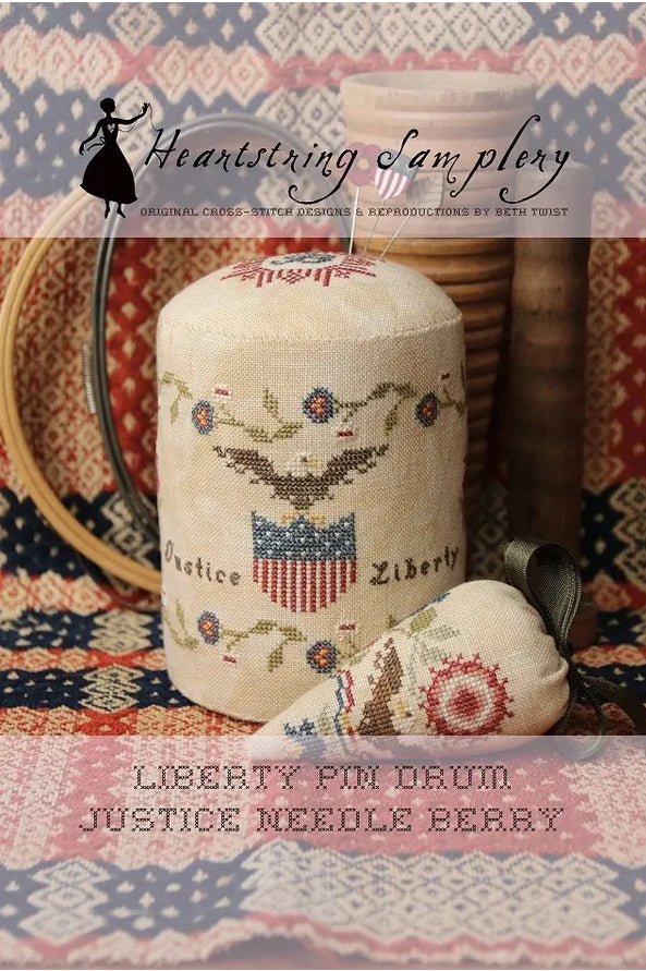 Liberty Pin Drum Justice Needle Berry by Heartstring Samplery