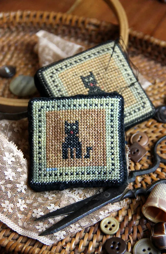 Le Meow (A Faithfully Reproduced Antique Pincushion) by Heartstring Samplery