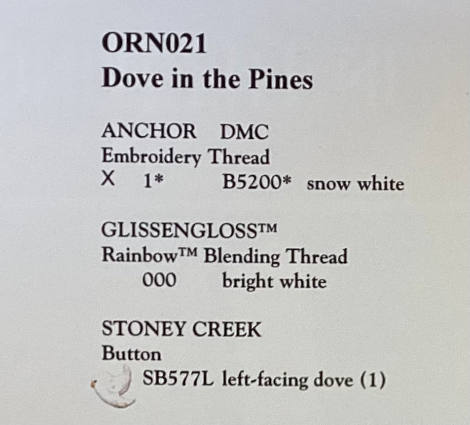 Dove in the Pines by Stoney Creek Collection