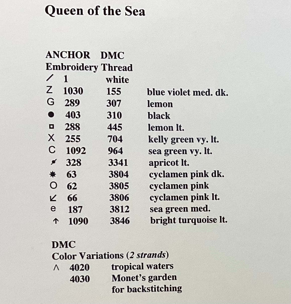 Queen of the Sea by Stoney Creek Collection