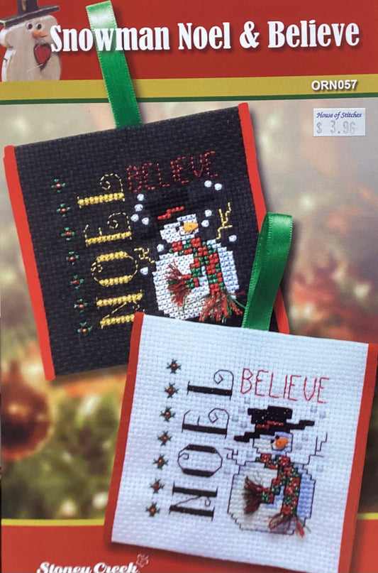 Snowman Noel & Believe by Stoney Creek Collection