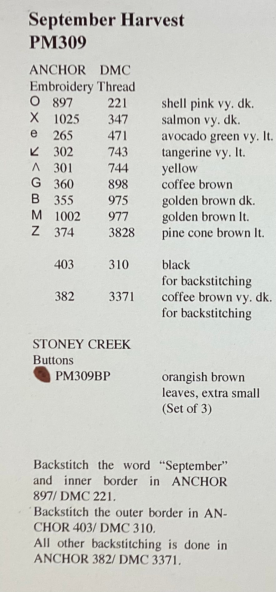 Pattern of the Month Series: September Harvest by Stoney Creek Collection