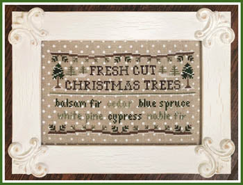 Fresh Cut Christmas Trees by Country Cottage Needleworks