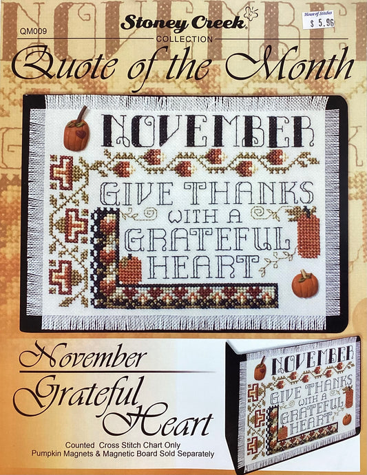 Quote of the Month: November - Grateful Heart by Stoney Creek Collection