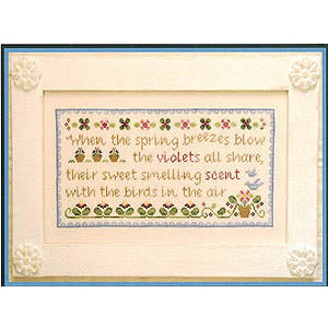 Spring Violets by Country Cottage Needleworks