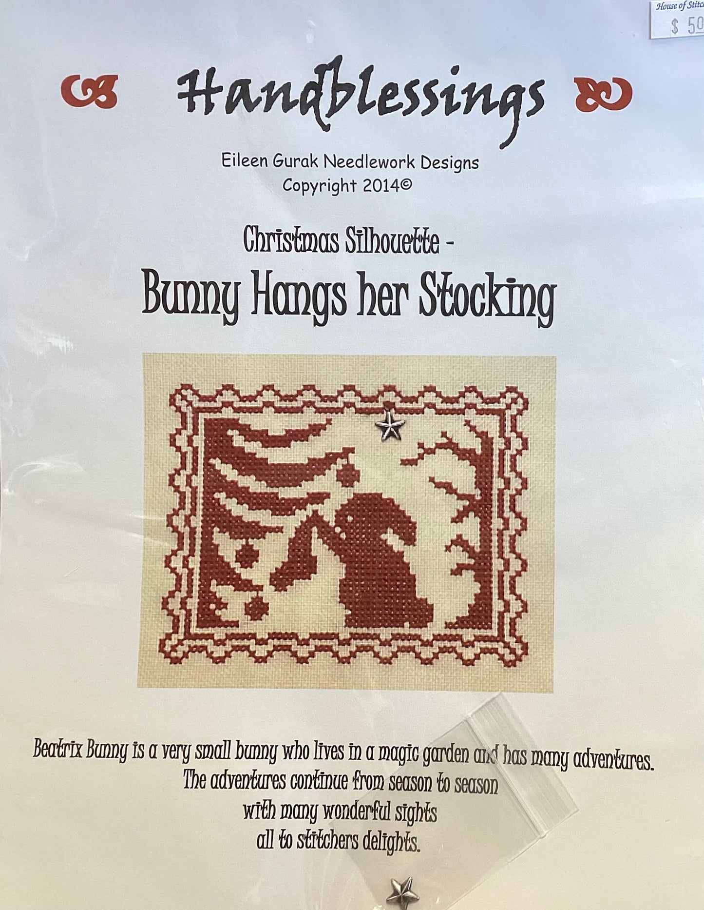 Bunny Hangs Her Stocking by Handblessings