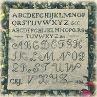 CEJ 1836: A Miniature English Sampler by Priscilla’s Pocket