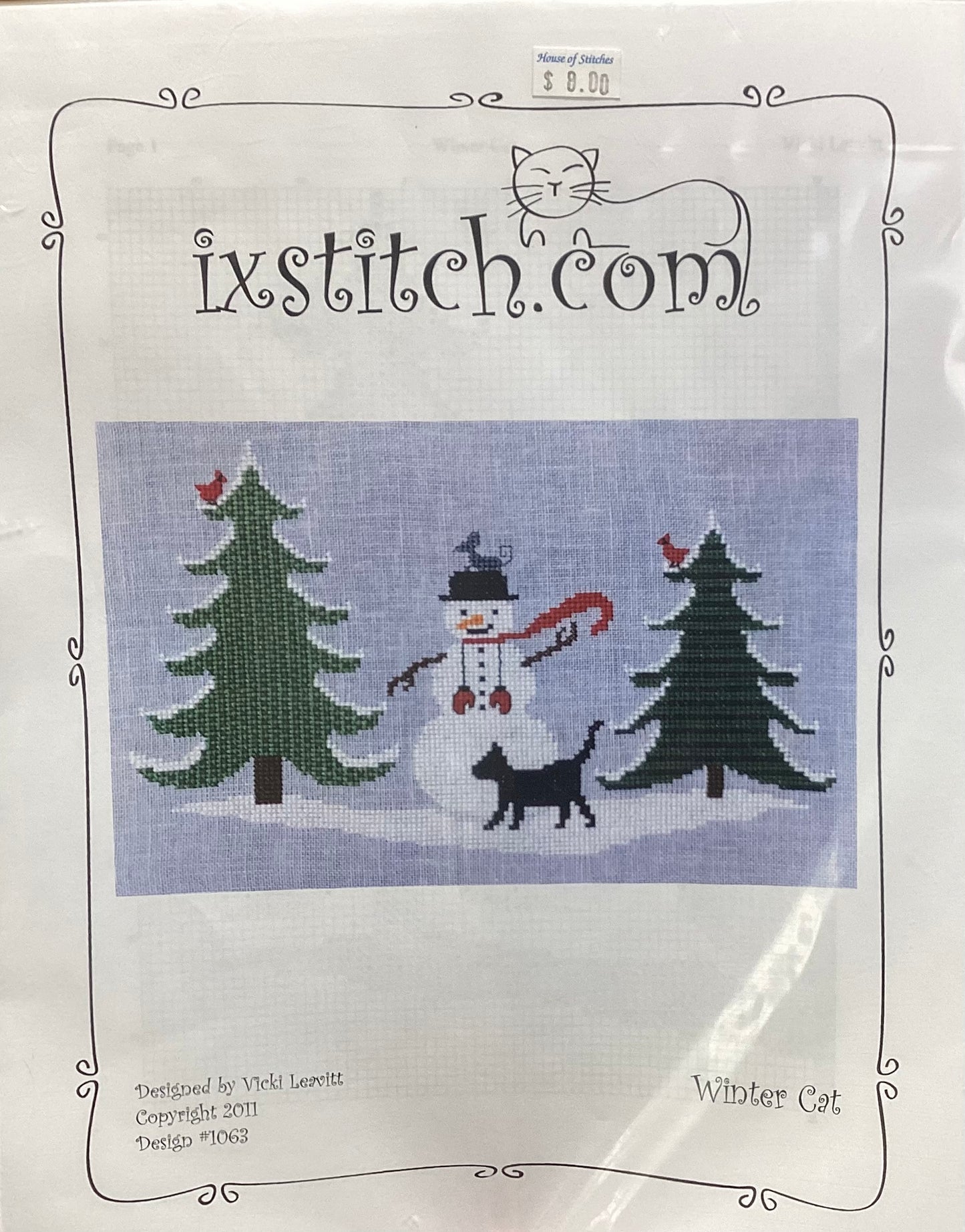 Winter Cat by Vicki Leavitt