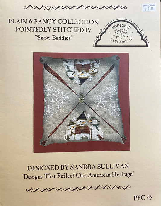 Plain & Fancy Collection: Pointedly Stitched IV Snow Buddies by Homespun Elegance