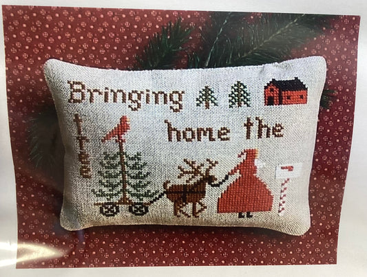 Bringing Home the Tree by Primitive Needleworks