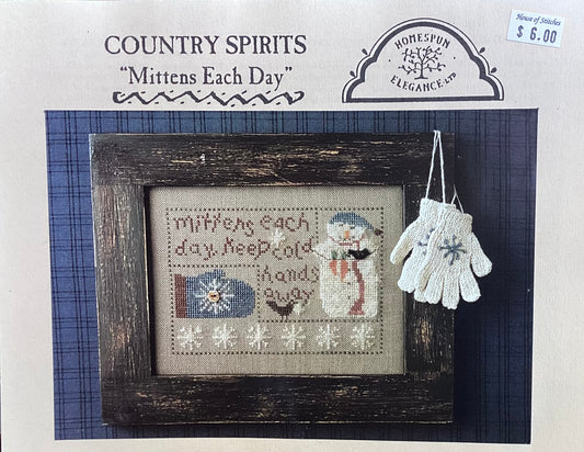 Country Spirits: Mittens Each Day by Homespun Elegance