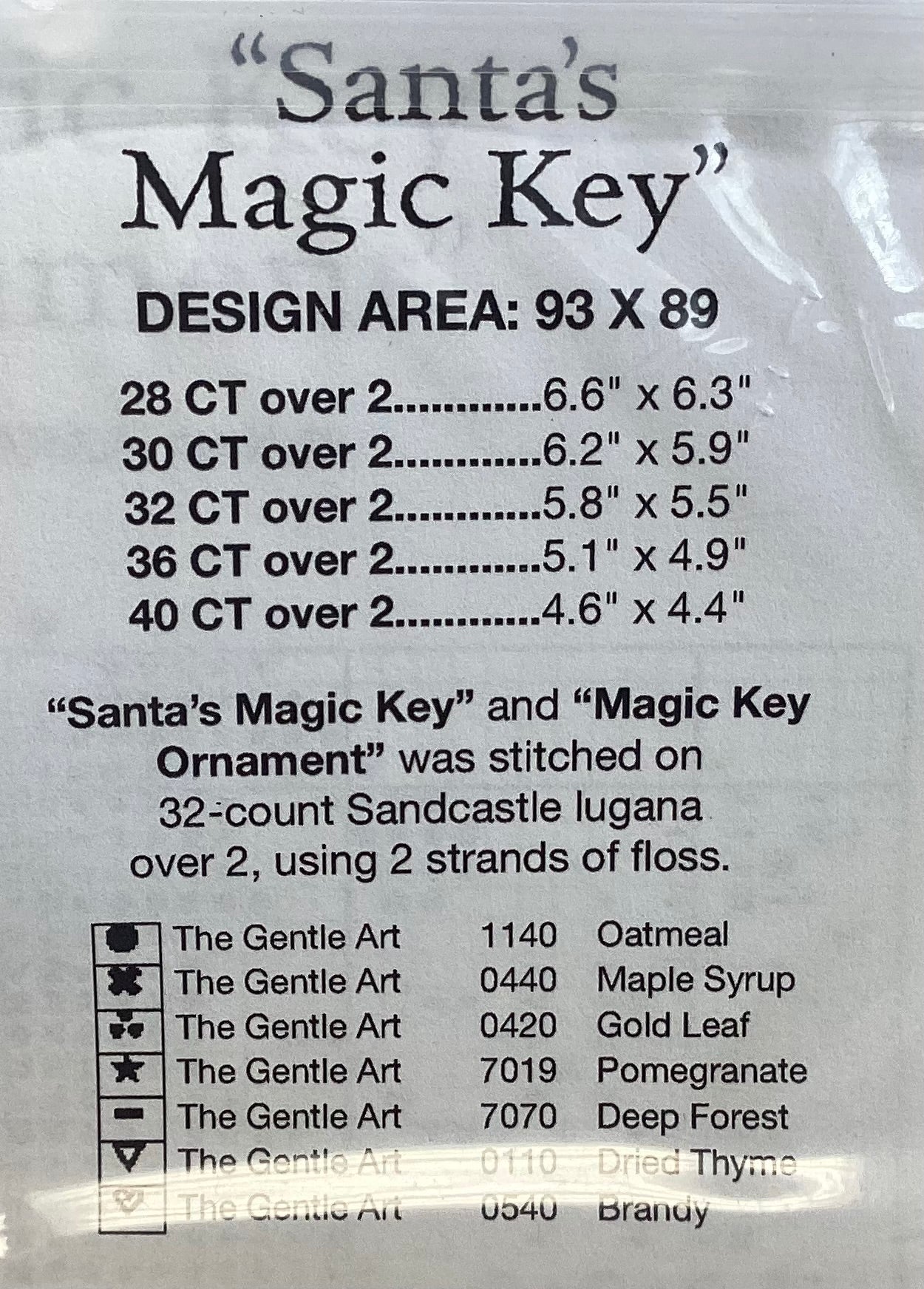 Santa’s Magic Key by Silver Creek Samplers