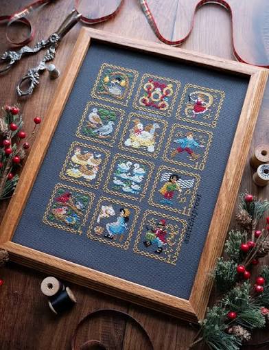 12 Days of Christmas Sampler by StitchSprout Cross Stitch