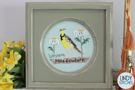Western Meadowlark by Lindy Stitches