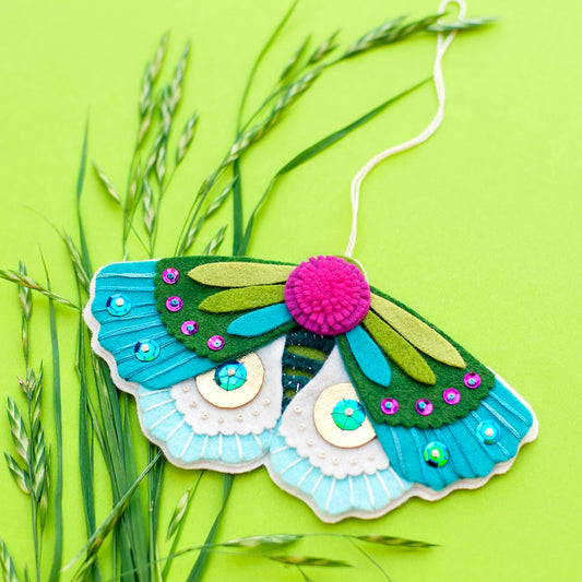 Blue-Winged Moth Ornament Kit by Benzie Designs