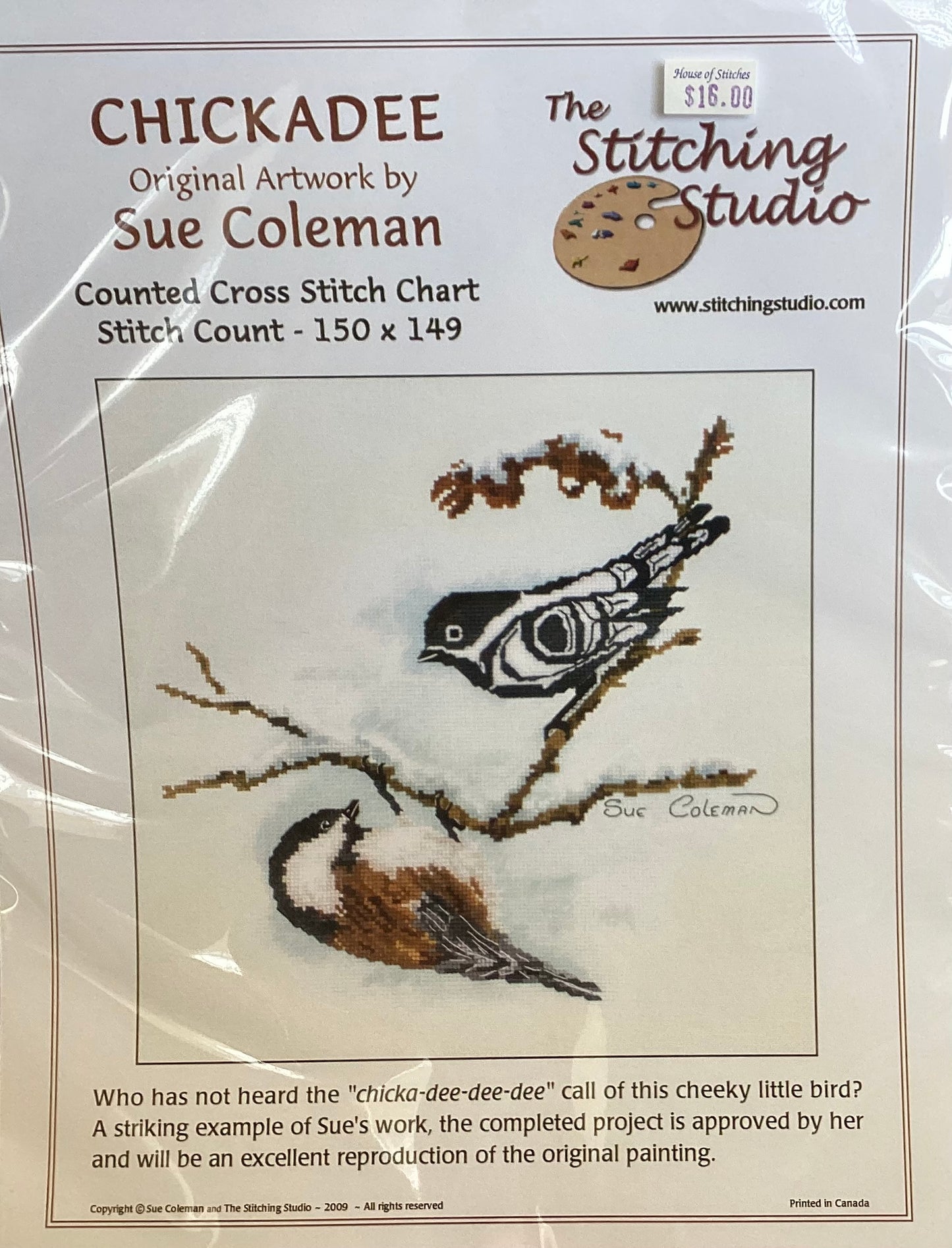 Chickadee by The Stitching Studio