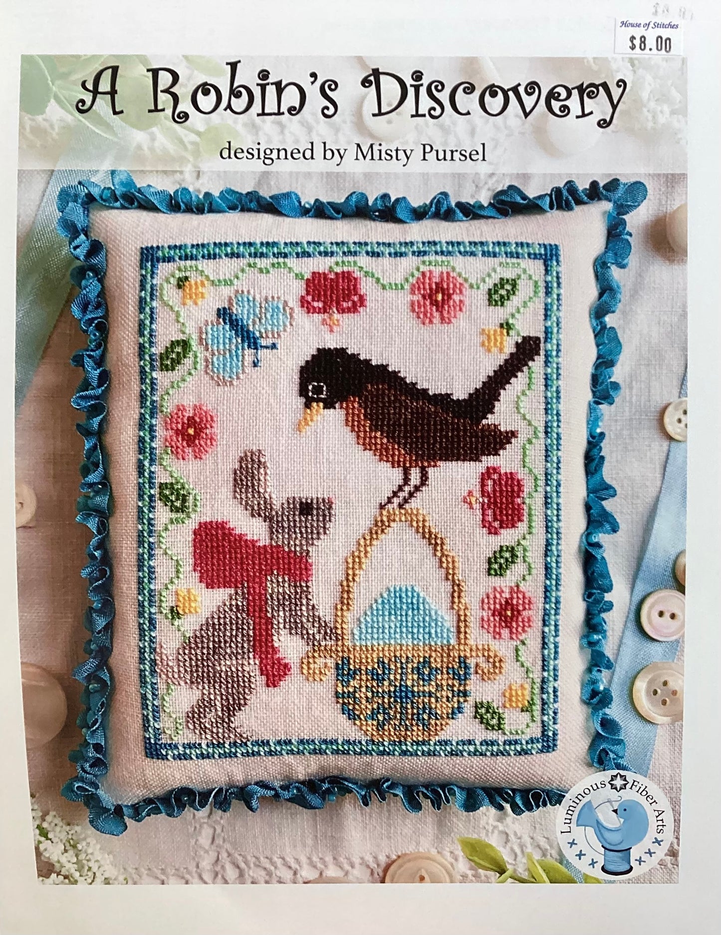 A Robin’s Discovery by Luminous Fiber Arts