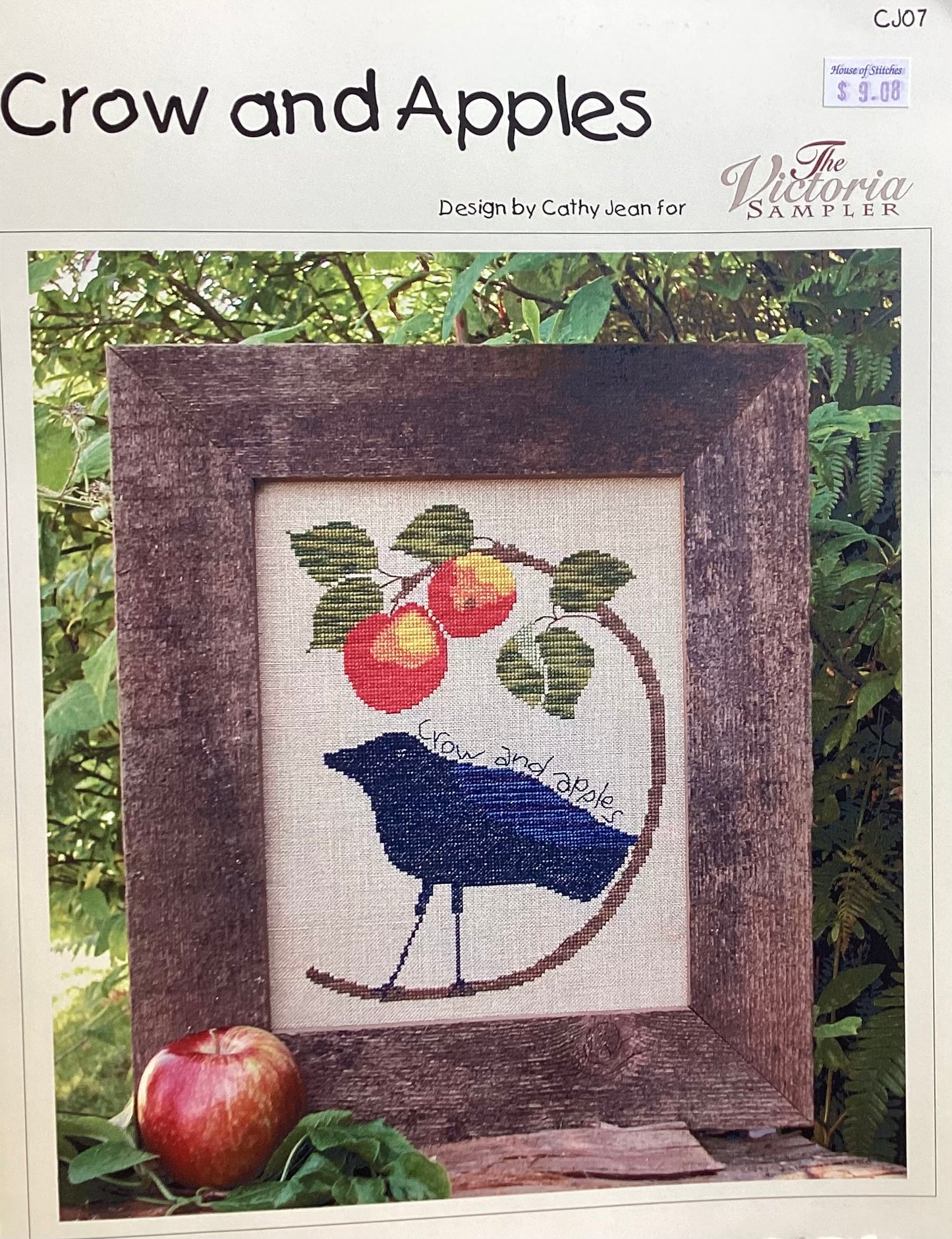 Crow and Apples by The Victoria Sampler