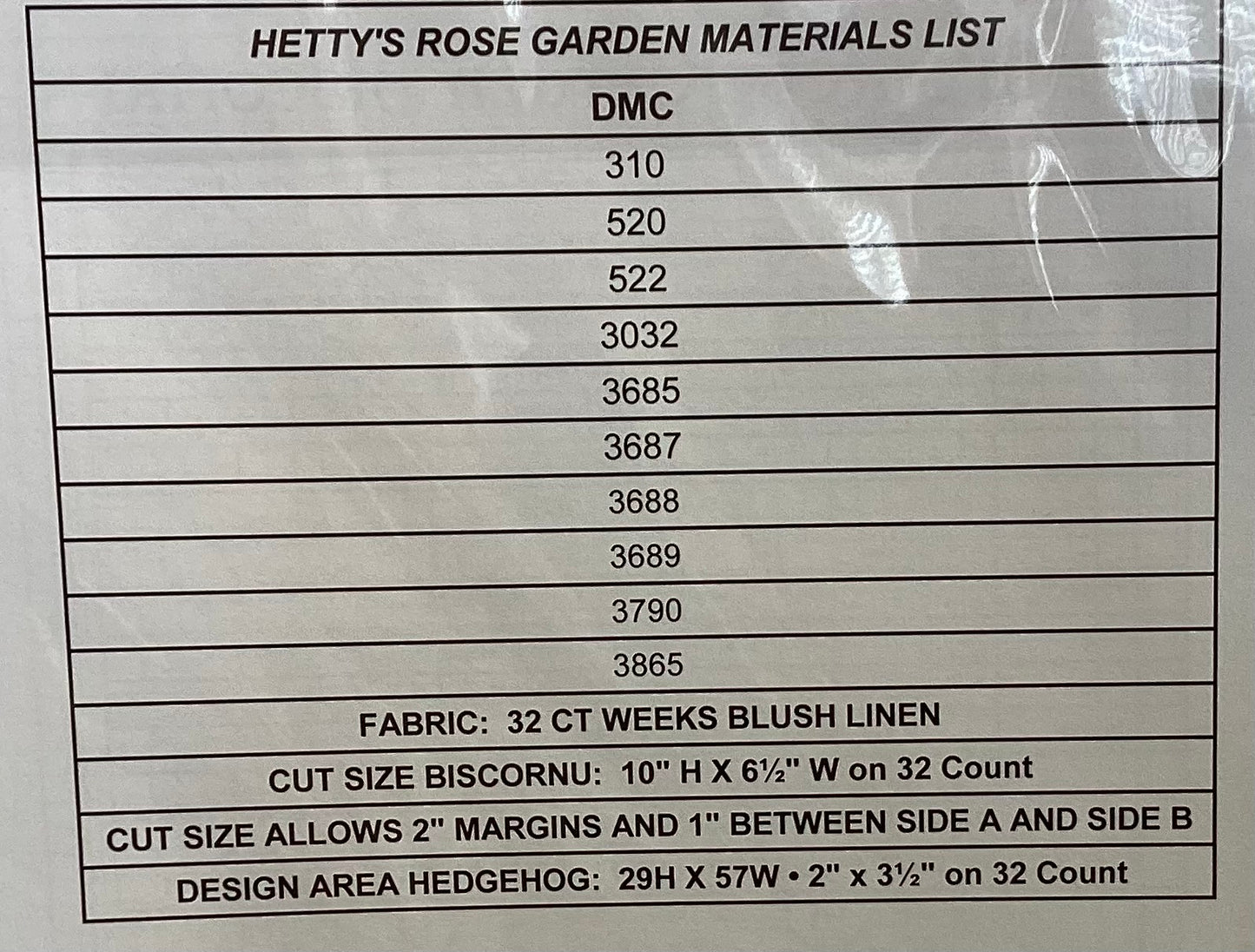 Hetty’s Rose Garden Biscornu & Hedgehog