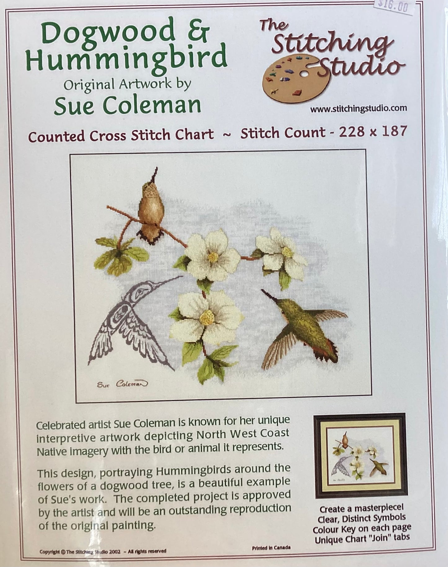 Dogwood & Hummingbird by The Stitching Studio